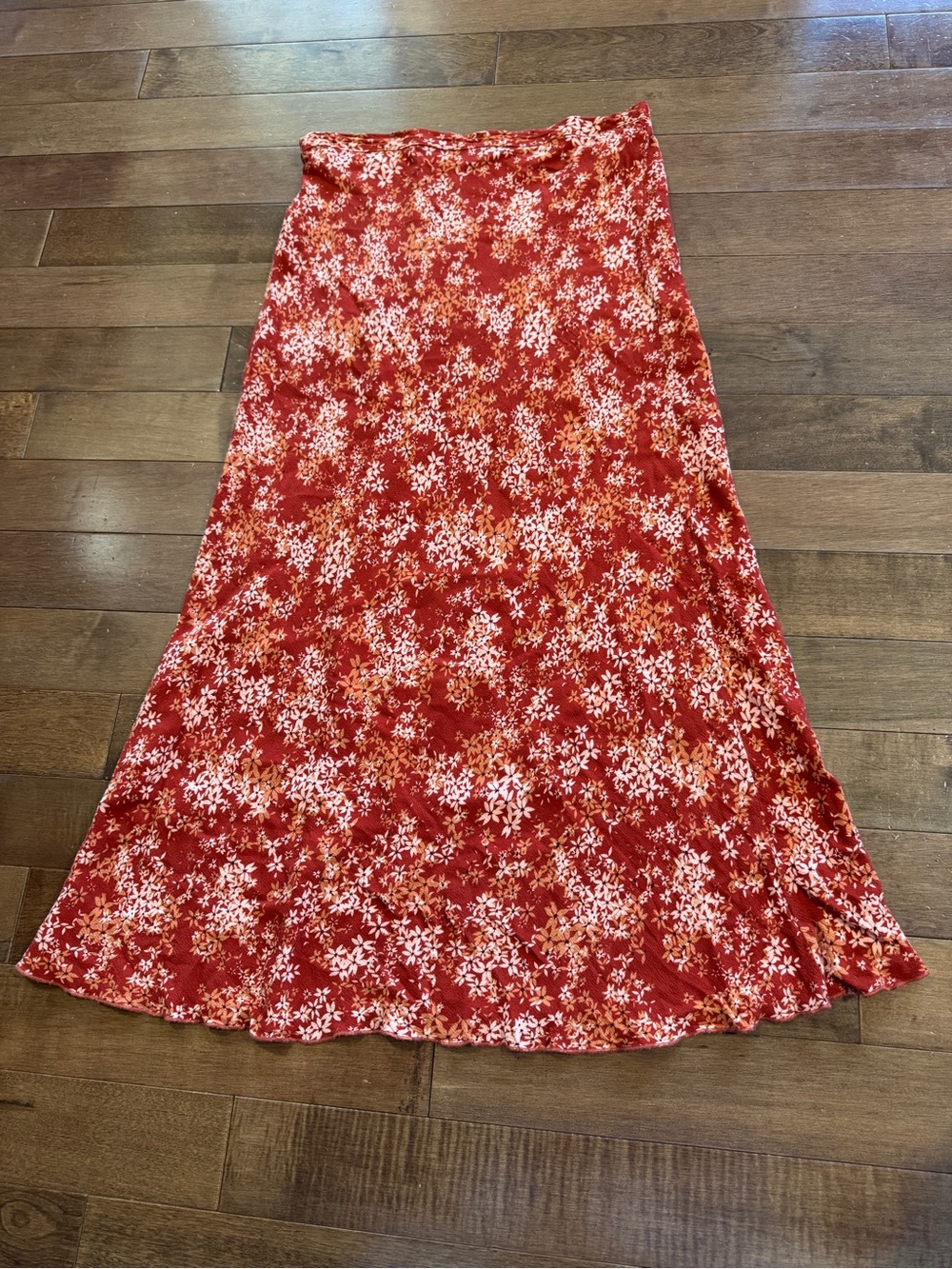 Free People Women's M Red Maxi Skirt